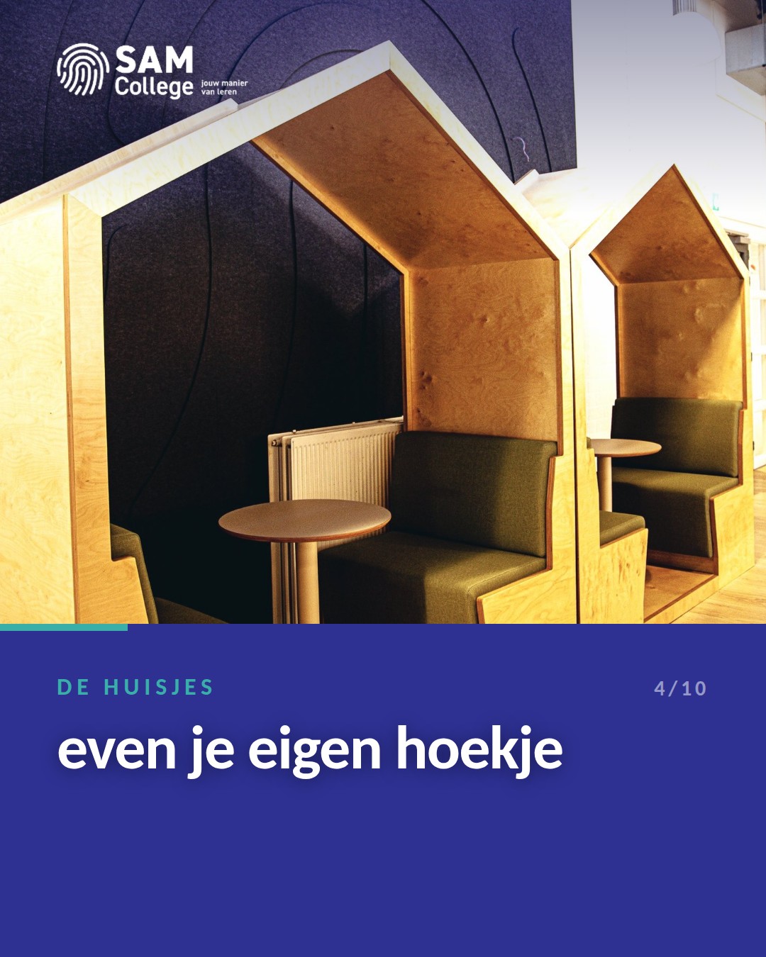 De huisjes bij SAM College